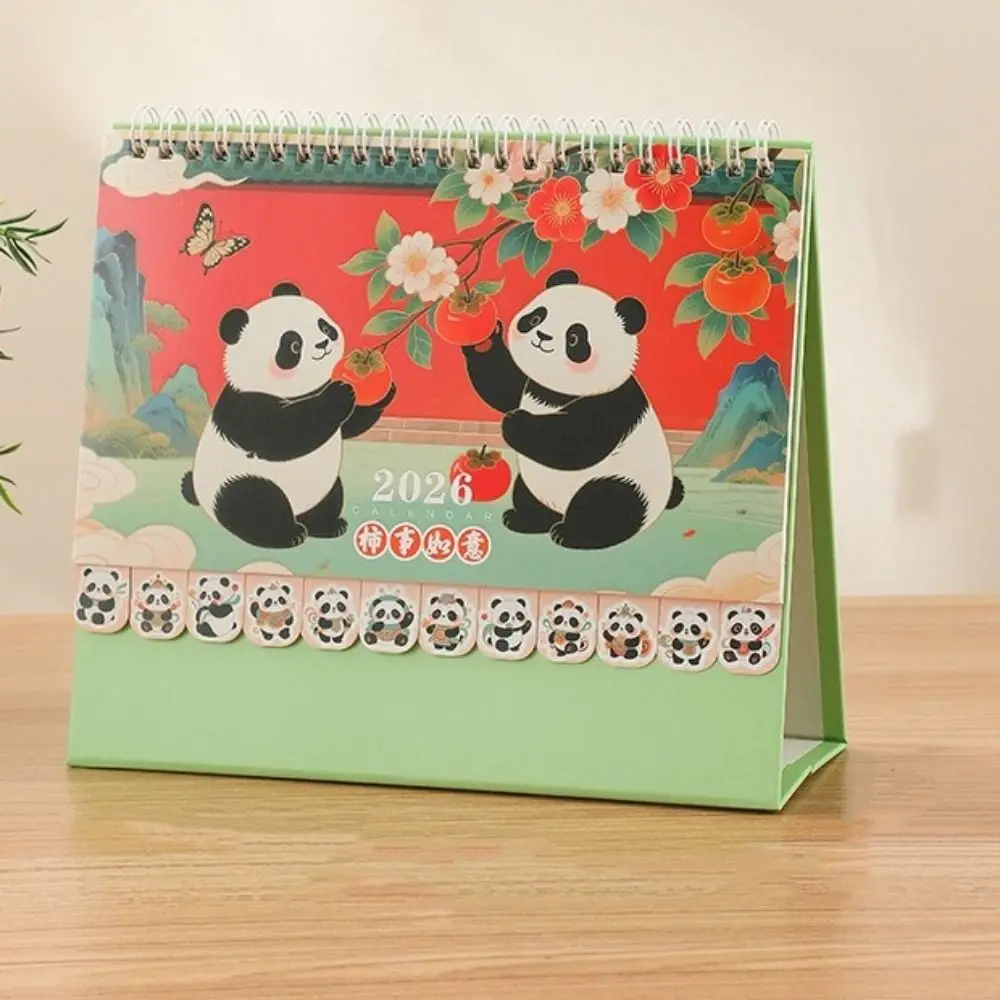 Calendario infantil 2026 con panda para escritorio – Planificador - imagen 2