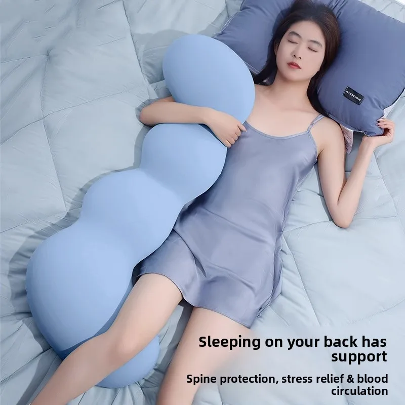 Almohada corporal para embarazo para personas mayores, cojín de apoyo largo, ayuda para dormir cómoda para hombres y mujeres adultas - imagen 3