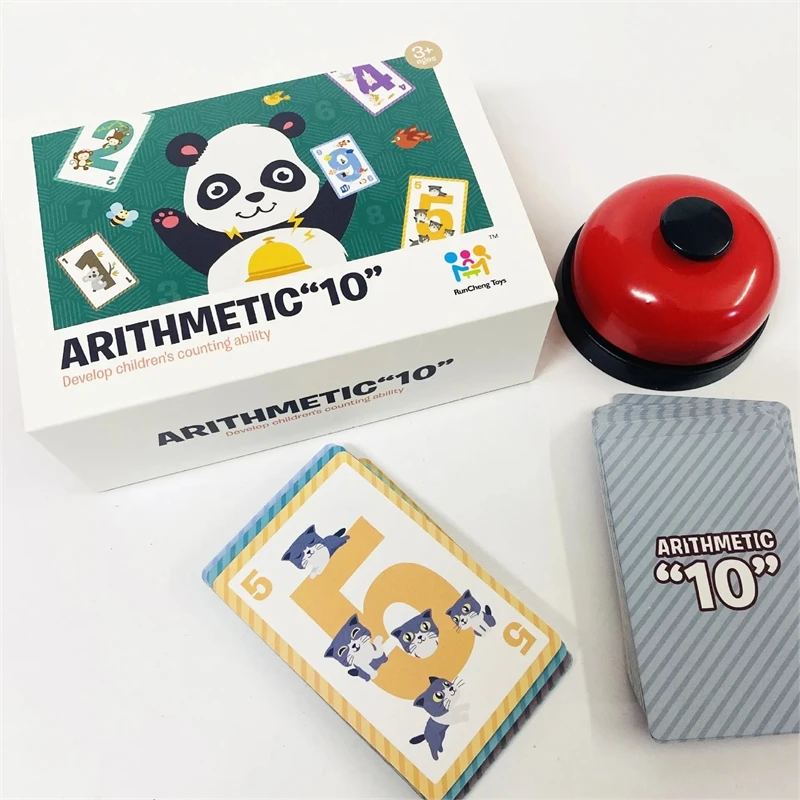 Tarjeta de números para niños, suma y resta de matemáticas, juego interactivo para padres e hijos, aritmética loca, 10, juguete para niños y niñas, regalo - imagen 2