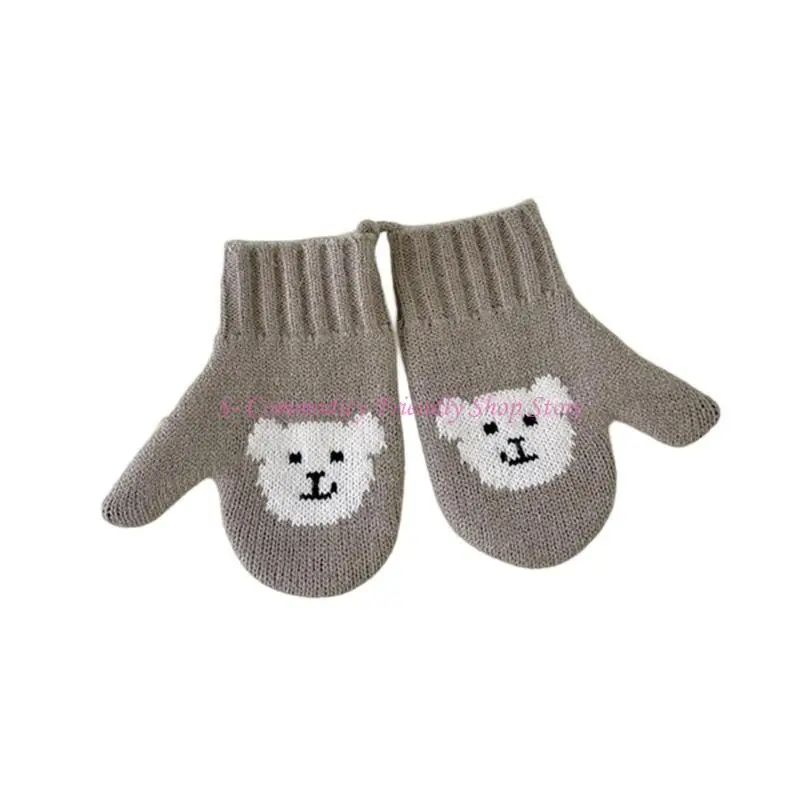 85ae Mittanes térmicos para bebés con cuello seguridad Cordel cuello suave 2 a 5 años tibio - imagen 2