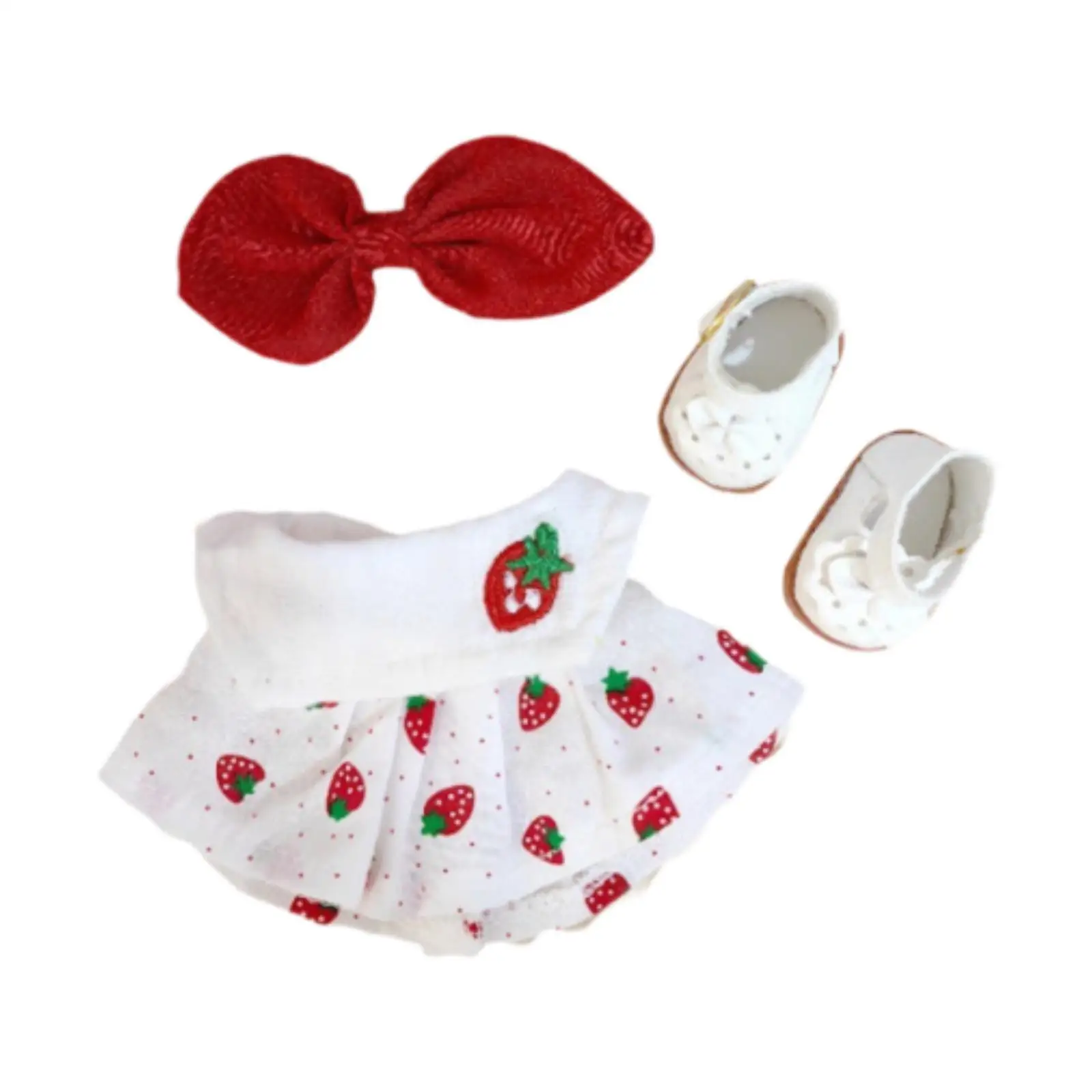 17 cm Plush Doll Clothes Doll Clothing,Girls Gift,DIY,Comfortable Costumes Cute Doll Dress Doll Clothes for Pendant Doll Kids