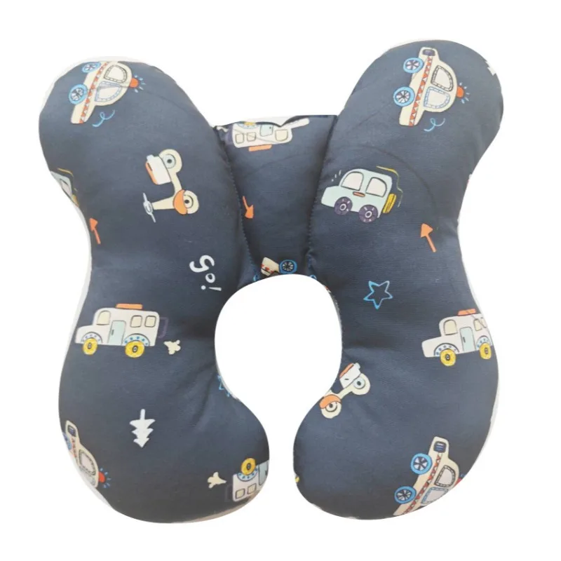 Almohada de cuello de bebé de dibujos animados con múltiples soportes, diseño en forma de U, asiento de coche, cochecito, almohada de viaje Universal, accesorios de cama para recién nacidos - imagen 4