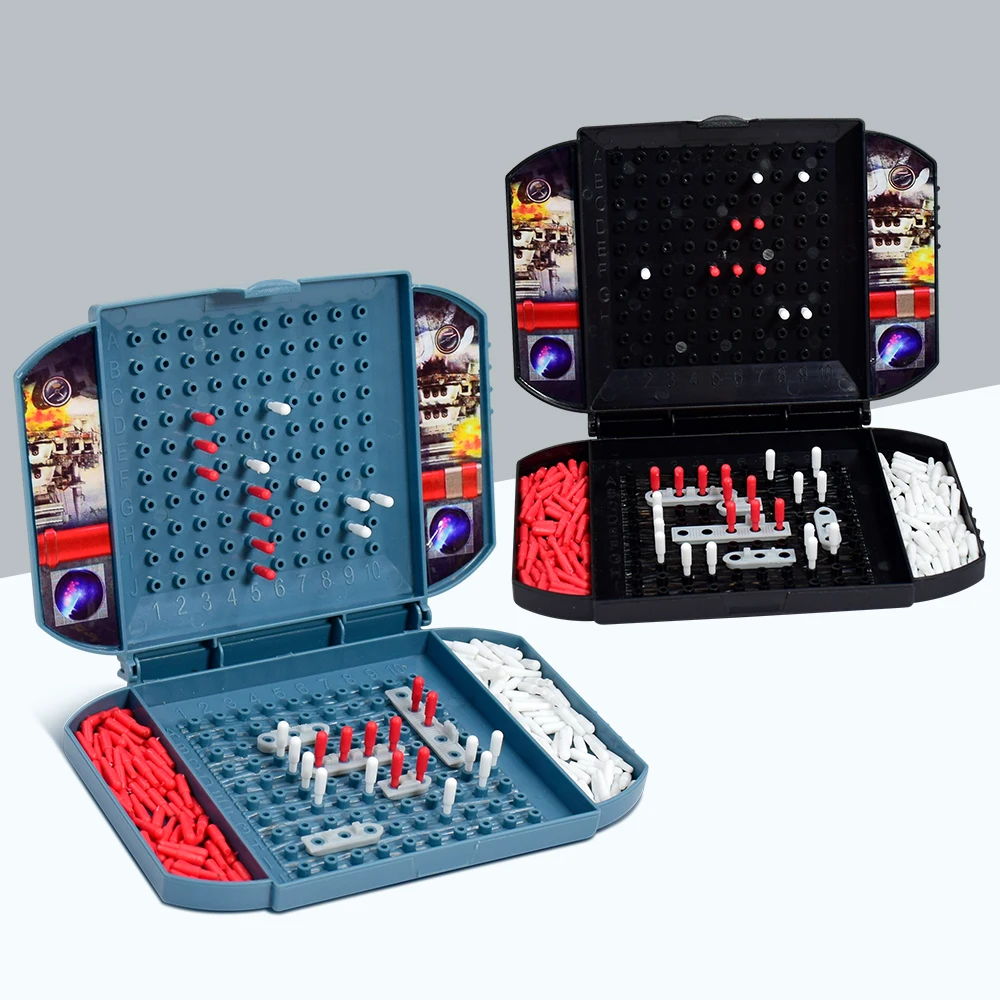 Interesante buque de guerra para niños, juegos mesa barco marino, juguetes, acorazado dos jugadores, juego estrategia combate Naval clásico Ki - imagen 3