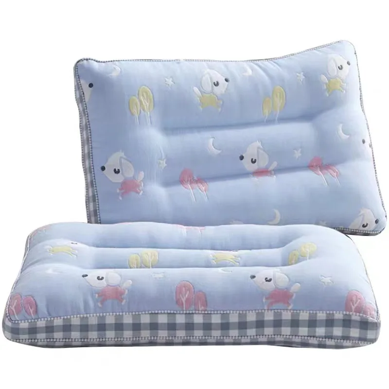 Almohada Universal para niños de cuatro estaciones, almohada pequeña transpirable con patrón de dibujos animados, almohada para siesta de bebé para guardería - imagen 3