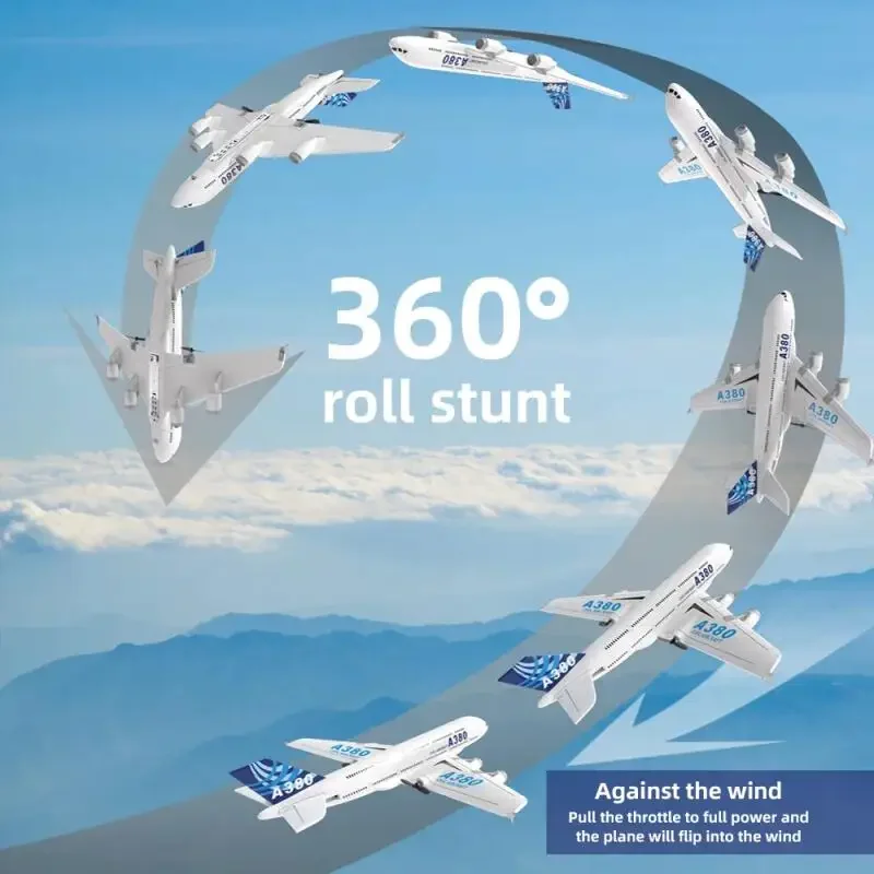 Avión RC A380 de espuma para niños – Fácil volar 3 canales - imagen 3