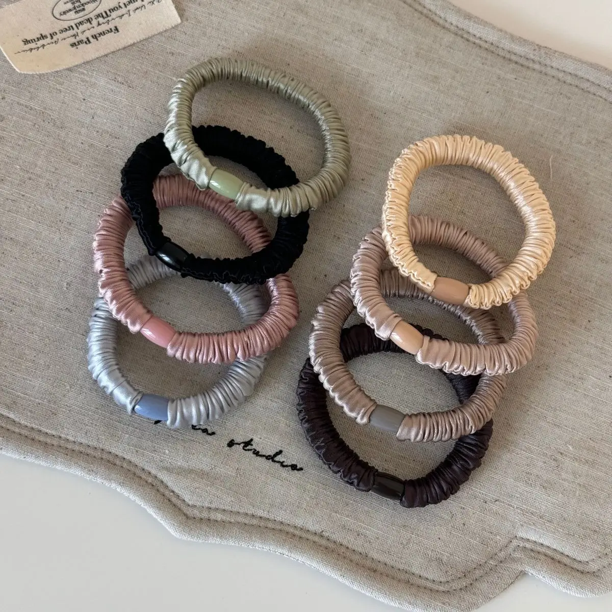 Diadema de seda de hielo de alta elasticidad, básica coreana, Simple, Color sólido, accesorios para el cabello para niñas y niños