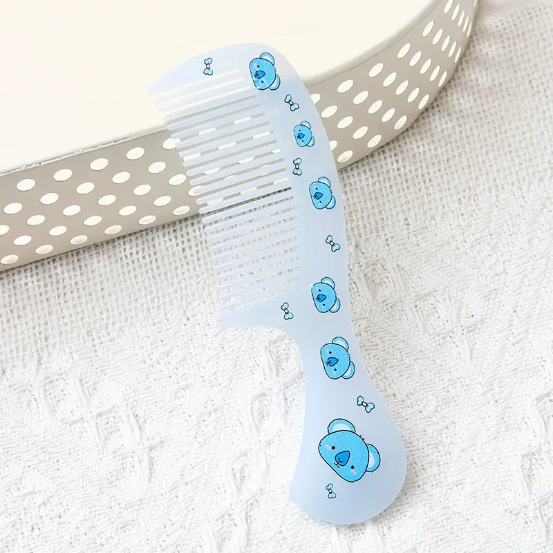 Nuevo peine de plástico para niños, cepillo de pelo portátil para estudiantes, niñas, viaje en casa, estilo portátil, peine de masaje de animales de dibujos animados - imagen 5