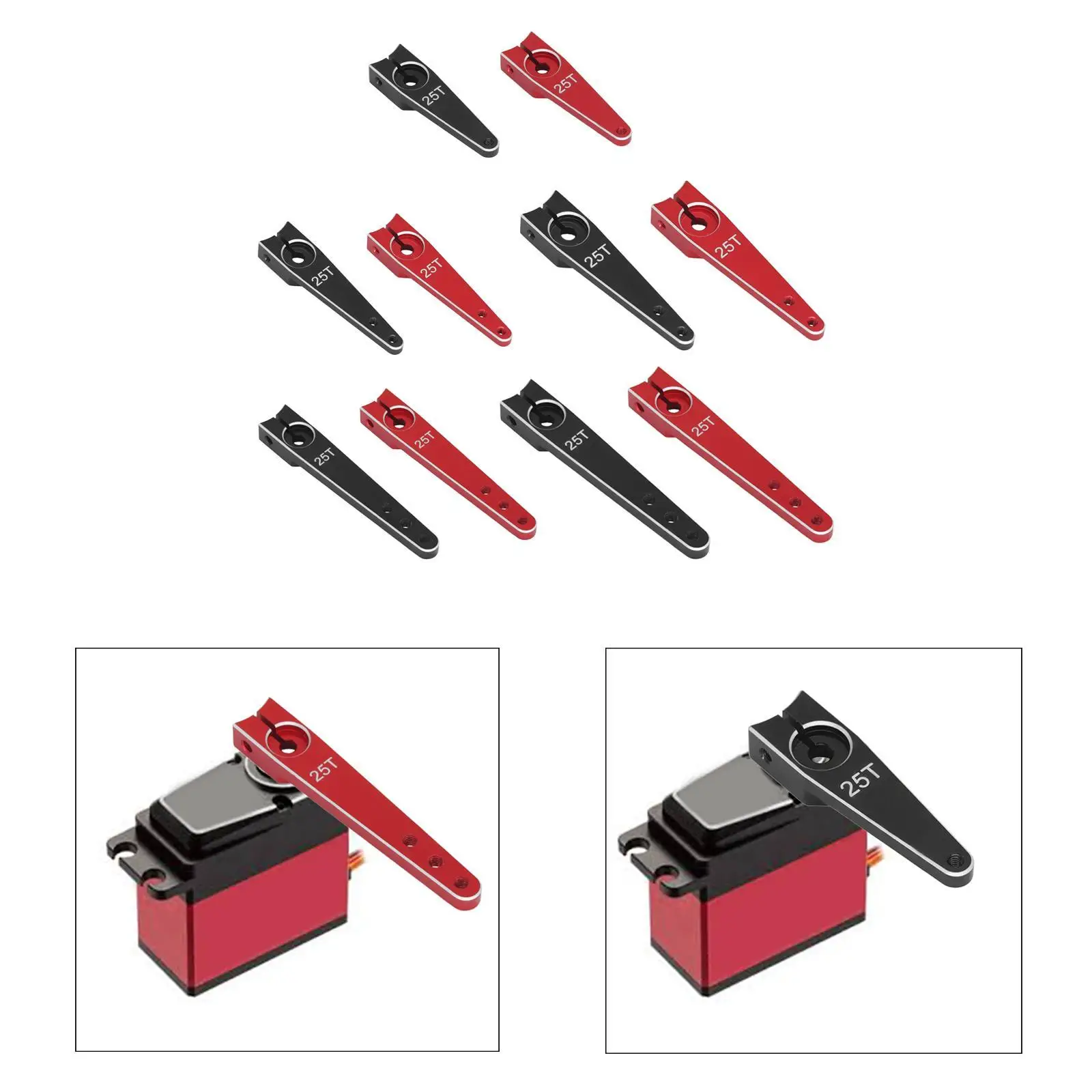 25T Servo Arm Replace Extended Metal Servo Arm for RC Crawler DIY Modified 25T Servo Arm Replace Extended Metal Servo Arm for RC Crawler DIY Modified