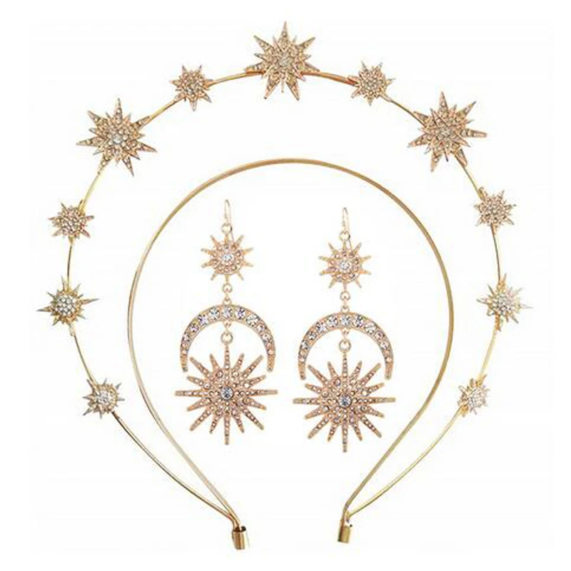 Halo Crown Corona de boda boho – Diadema nupcial para niña - imagen 2