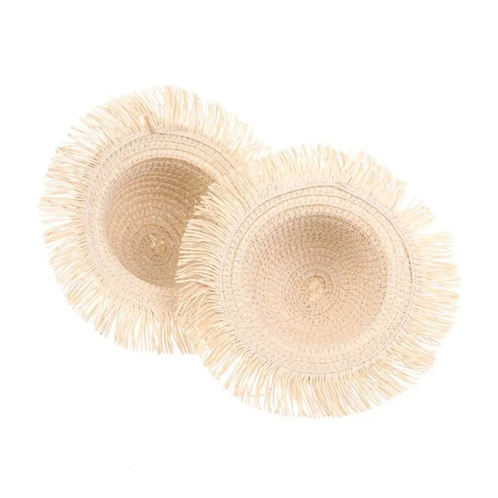 Sombrero de Margarita hecho a mano para casa de muñecas, gorra para el sol para muñeca 1/6, accesorios, sombrero bonito con decoración de lazo, sombrero para muñeca, juguete para regalo para niños - imagen 4