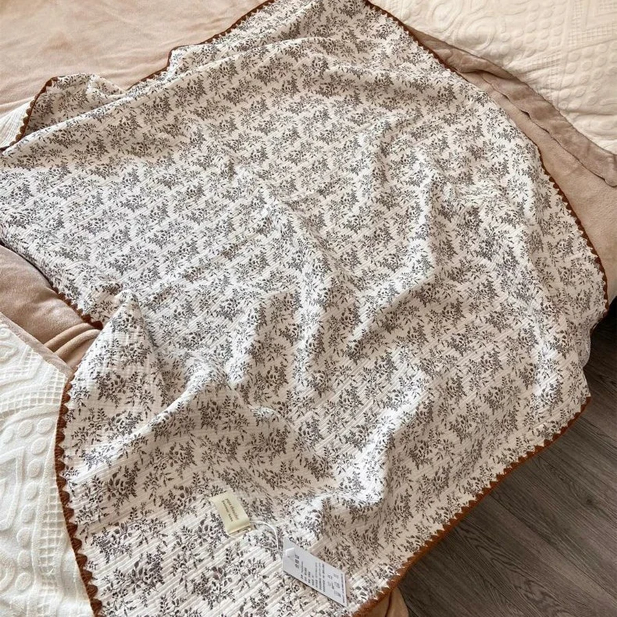 Manta envolvente de muselina Floral, Toalla de baño para bebé, manta envolvente de muselina, mantas de muselina para recién nacido, manta suave y cerosa - imagen 4
