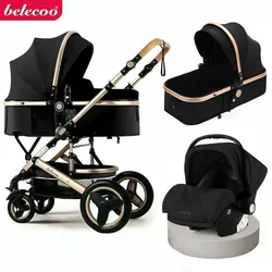 Cochecito bebé con asiento para coche y sistema de viaje portátil