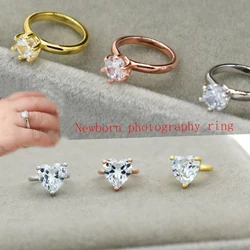 Anillo fotográfico ángel con cristales para recién nacido