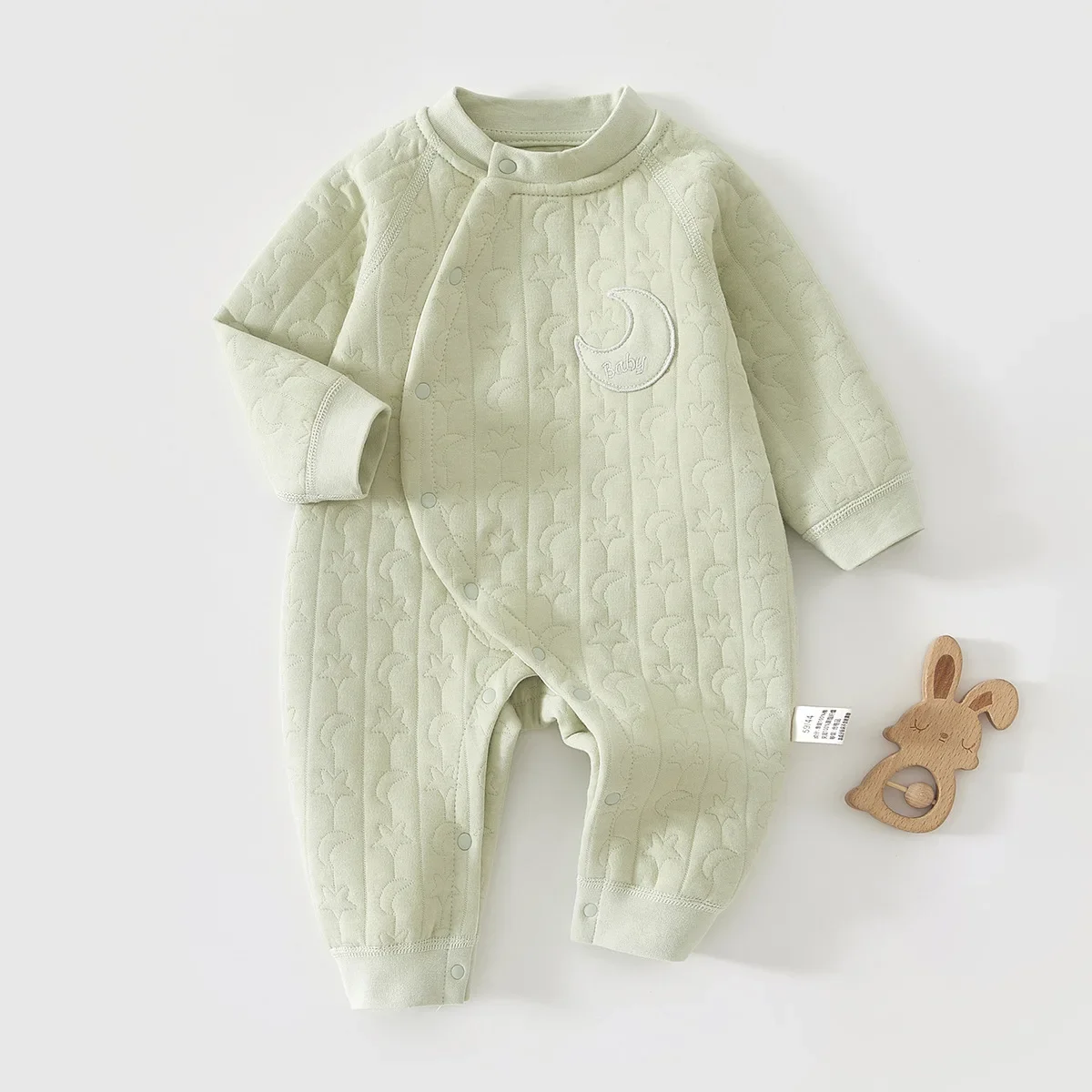 Pelele de algodón con estampado Luna y estrellas para bebé 0-2 años - imagen 5