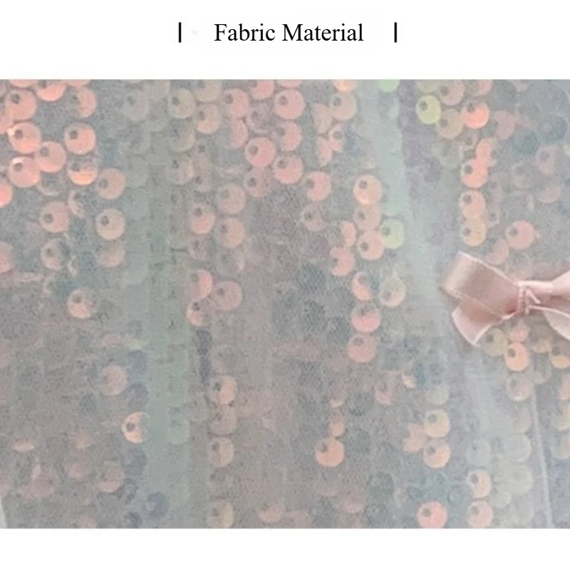 Vestido de verano sin mangas para niñas, falda sin mangas con lentejuelas y mariposa, vestido de princesa Formal de alta gama, falda de tul dulce para Halloween - imagen 5