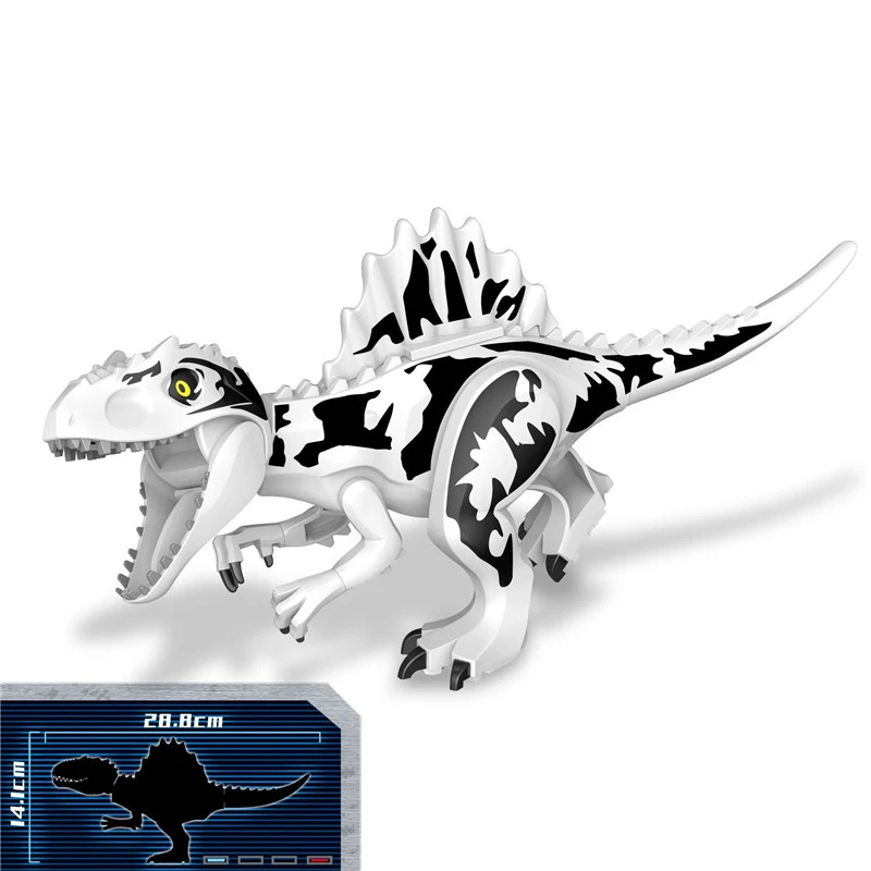 Jurassic World dinosaurio bloques de construcción Ridgeback Giganotosaurus modelo figuras ladrillos niños juguetes de montaje regalos educativos - imagen 2
