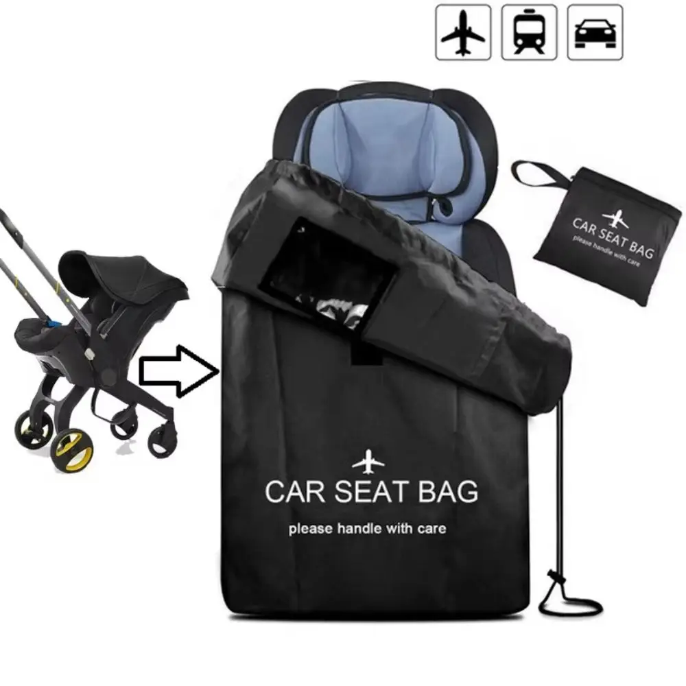 Bolsa de viaje para asiento de coche de gran capacidad, funda impermeable Oxford 300D para asiento de coche, portátil a prueba de polvo para cochecito Doona - imagen 2
