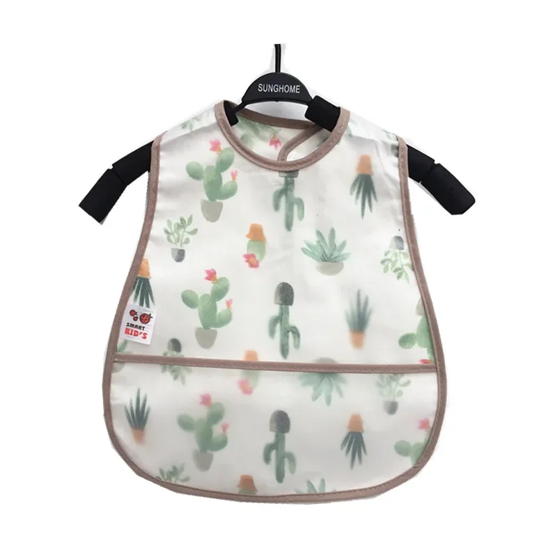 Delantal impermeable para bebé y niño, Bandana de alimentación, paño para eructar infantil, toallas de Saliva de dibujos animados, bufanda de material EVA - imagen 2