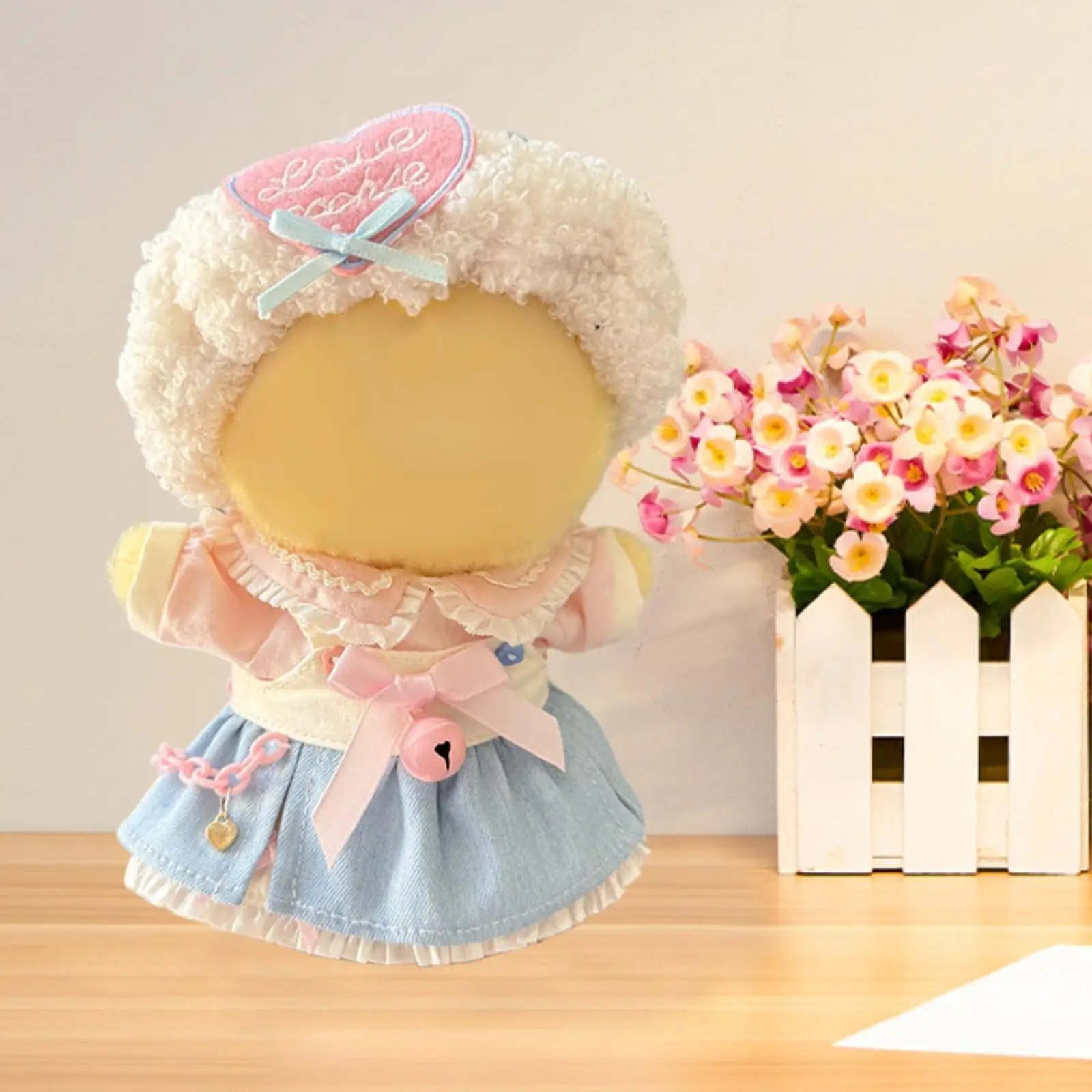 Duck Plush Clothes for 15cm Doll Dress up Stylish Photo Props Costumes Comfortable Doll Clothing Cartoon Plush Doll Accessories