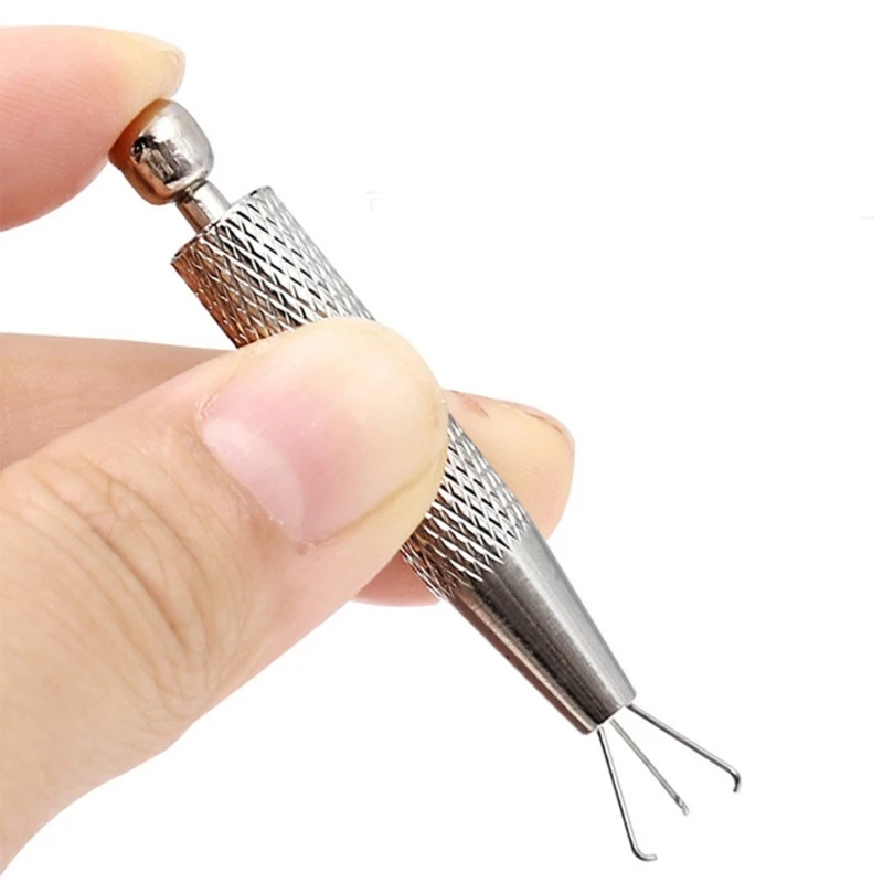 Herramienta de Agarre con Pinza de 4 Puntas para Bolas y Cuentas, Pinzas de Cristal, Recogedores, Agarradores de Alta Precisión para Perforaciones y Fabricación de Joyas - imagen 3