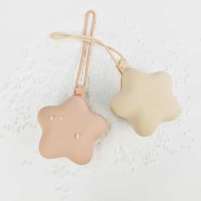 Bolsa porta chupete de bebé de silicona de grado alimenticio, contenedor de chupete portátil para bebé, caja de almacenamiento para pezones, accesorios, 1 ud. - imagen 3