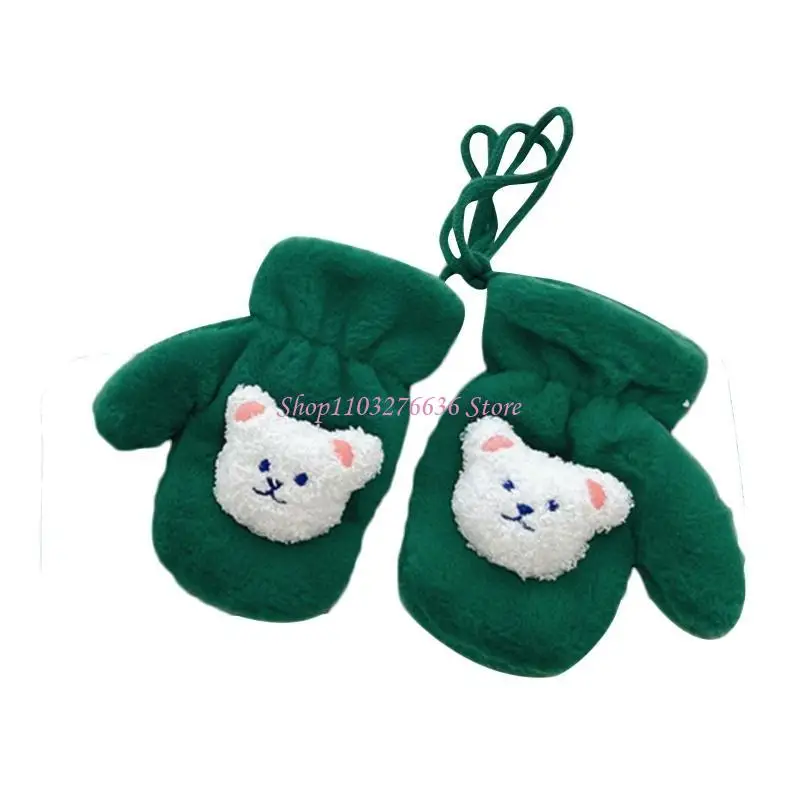 R6FD Niños Mittens 3-8 años dibujos animados dibujos animados para niños guantes invierno Guantes esquí cálidos para