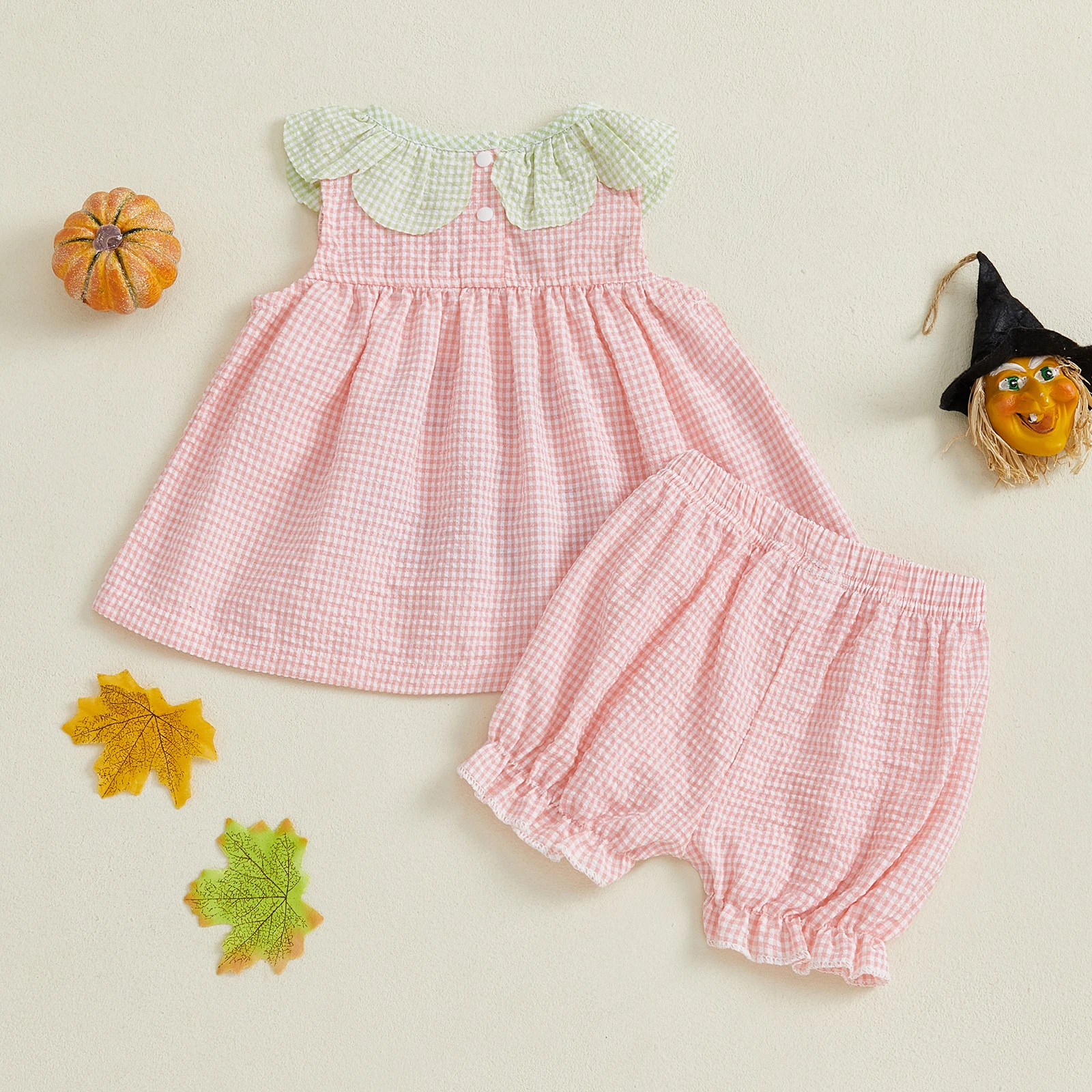 Tregren traje Halloween bebé: camiseta calabaza y pantalón corto - imagen 2