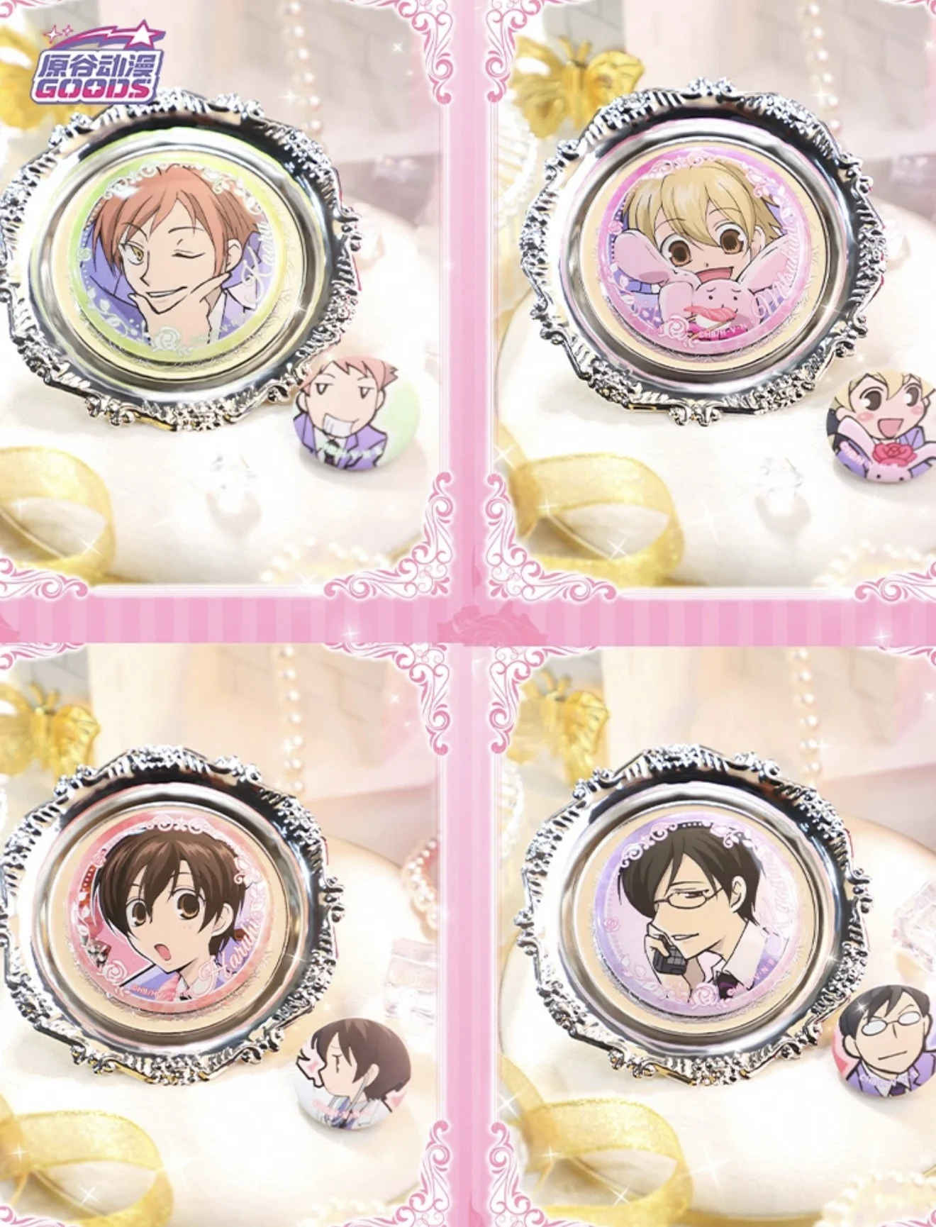 Caja ciega Ouran High School Host Club con insignias y bolsa de regalo - imagen 3