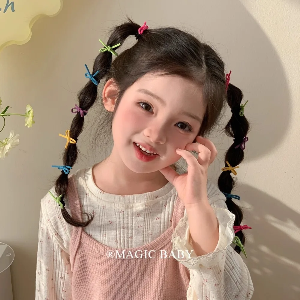 10 Uds. Pinzas para el cabello BB sólidas, bonitos lazos, cinta para niñas, pasadores con lazo, horquillas para bebés, tocados, Mini accesorios para el cabello para niños, conjunto de regalos - imagen 2