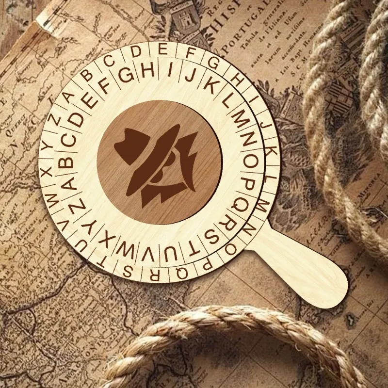 Rueda de decodificación espía de Detective creativo, sala de Escape, disco de contraseña de descifrado, accesorios de juego para fiestas navideñas, regalo de Navidad y Halloween - imagen 4