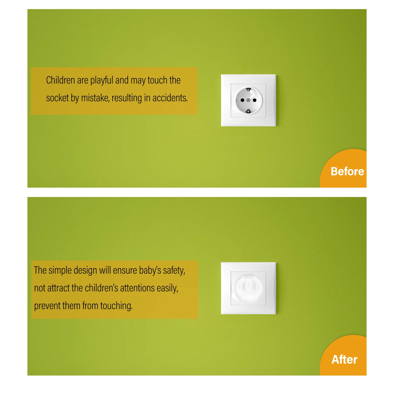 Protector de enchufe a prueba de bebés, cubiertas de enchufe de seguridad para niños, Protector de enchufe de seguridad para toma de corriente, 12 Uds. - imagen 4