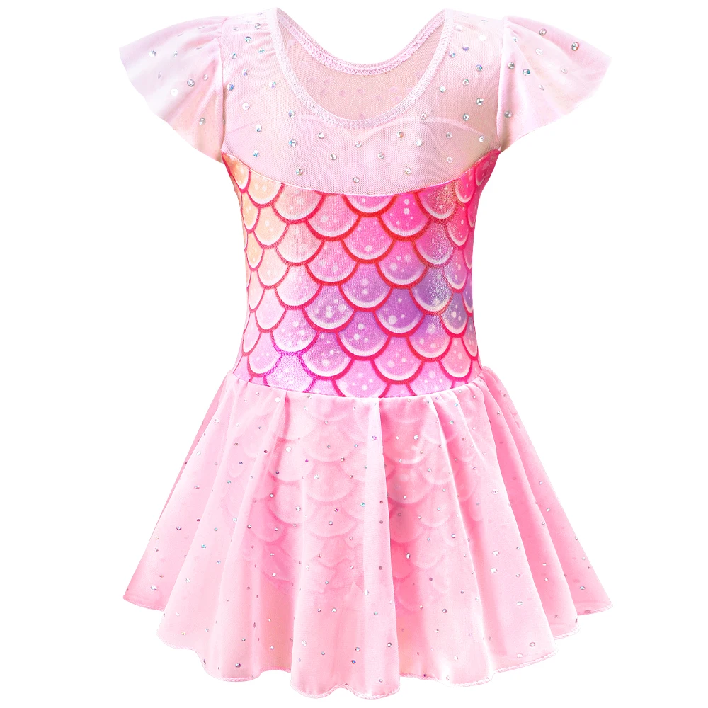 Conjunto ballet infantil leotardo y falda tutú brillante - imagen 2