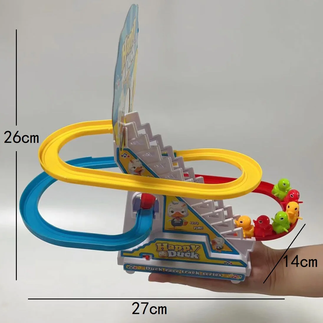 Pingüino pista juguete subir escaleras niños clásico dibujos animados perros patos música eléctrica luz cumpleaños Navidad Año nuevo regalo - imagen 3