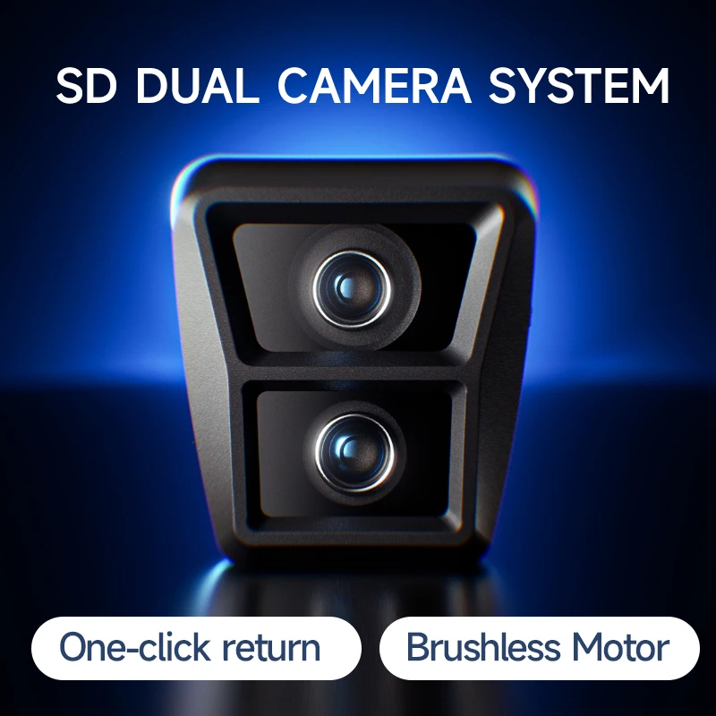 M2 Quadcopter RC Drone Motor sin escobillas 480P HD cámaras duales evitación inteligente de obstáculos posicionamiento de flujo óptico Navidad - imagen 5