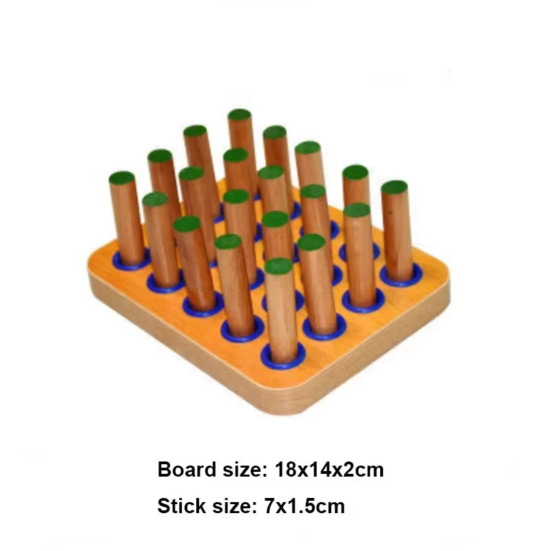 Tablero de clavijas madera – Juego educativo de coordinación para niños - imagen 2