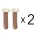 2 pairs deep coffee