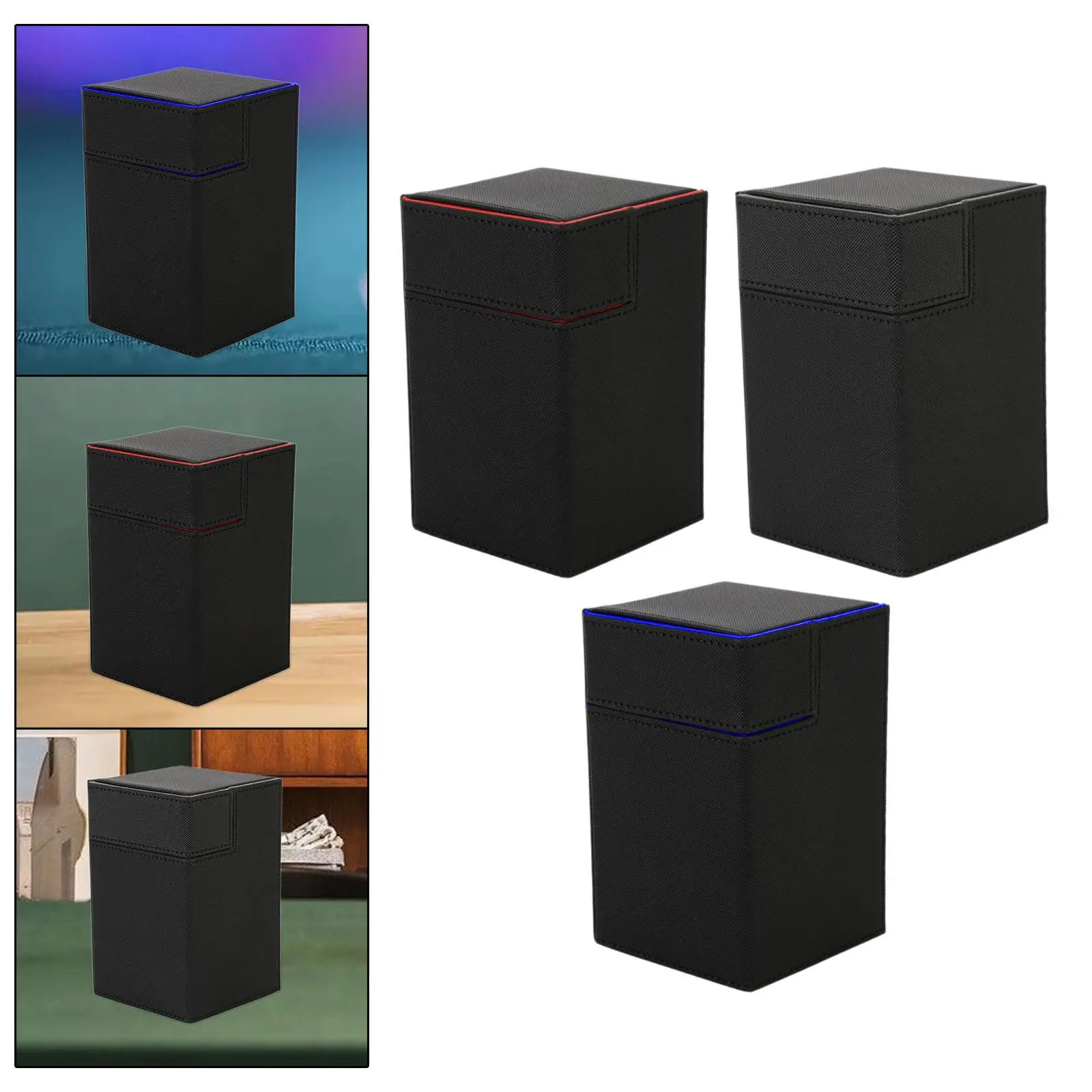 Collectible Card Bin Card Storage Box Saver Box with Lid Card Holder Card Organizer Box for Hotel Home Birthday Presents Kids