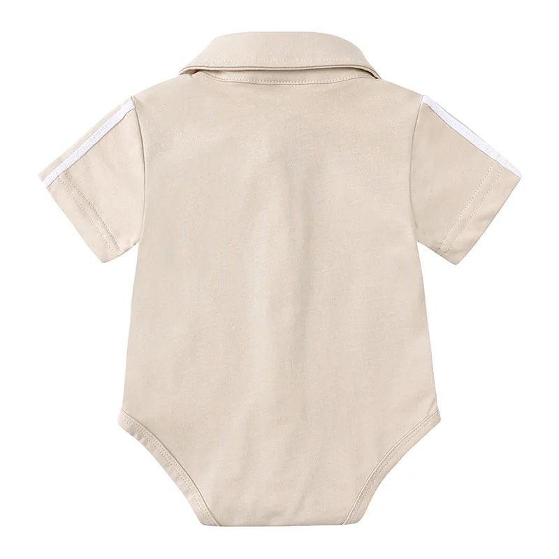 Conjunto de ropa de verano para recién nacido, traje de algodón de manga corta y pantalones cortos, moda coreana, BC697, 2 piezas - imagen 3