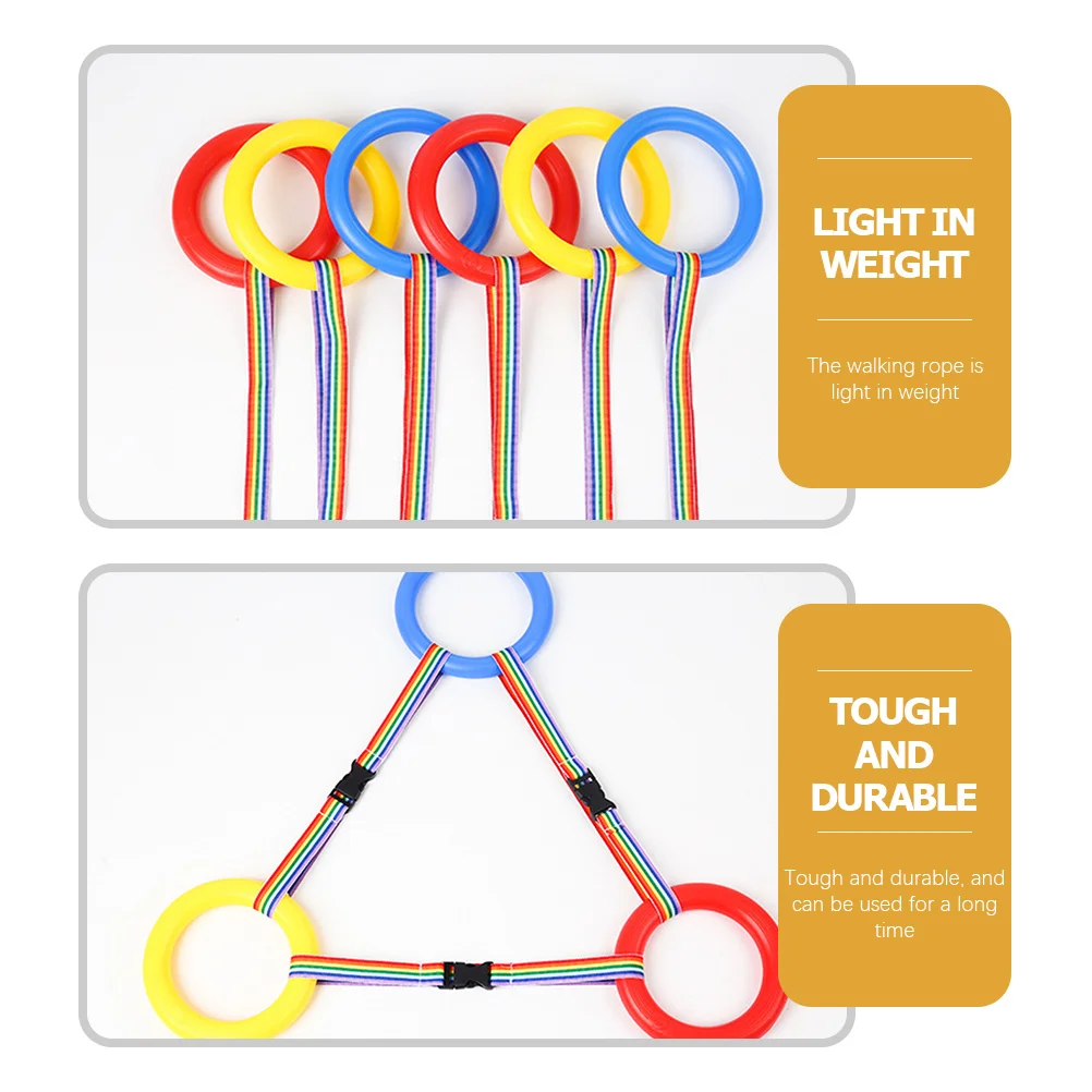 Cuerda para caminar de seguridad para niños desmontable, 8 Uds., con asas, cuerda para caminar para niños pequeños, arnés de correa para chico al aire libre para guardería - imagen 5