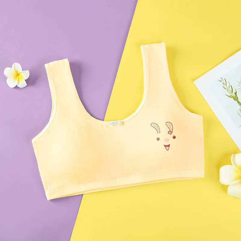 Top transpirable de algodón para niña – Ropa interior deportiva