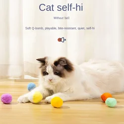 Pelotas pequeñas de juguetes para gatos – Silenciosas e interactivas