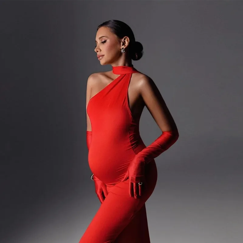 Vestido en sesión de fotos de maternidad