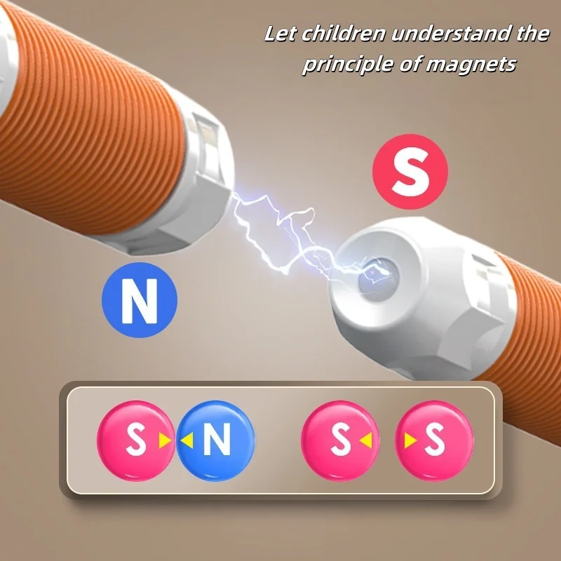 Bloques magnéticos para niños pequeños, juguetes de construcción, agarre suave, palos magnéticos flexibles, juego de construcción, vástago de aprendizaje, juguetes sensoriales preescolares - imagen 5