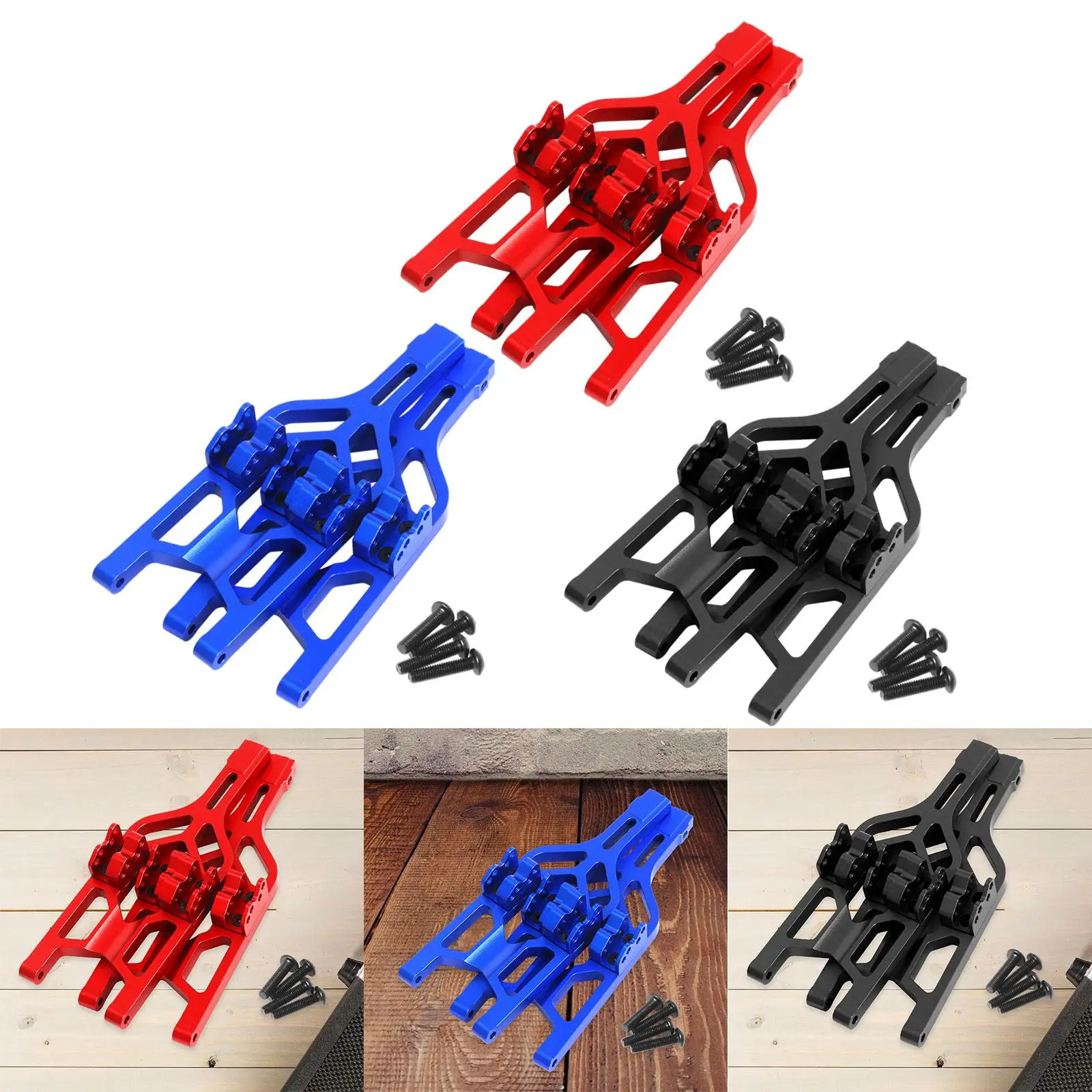 2Pcs 1/8 Scale RC Car Upgrades Part High Strength Reliable Replacement High Performance Front Rear Lower Suspension Arms