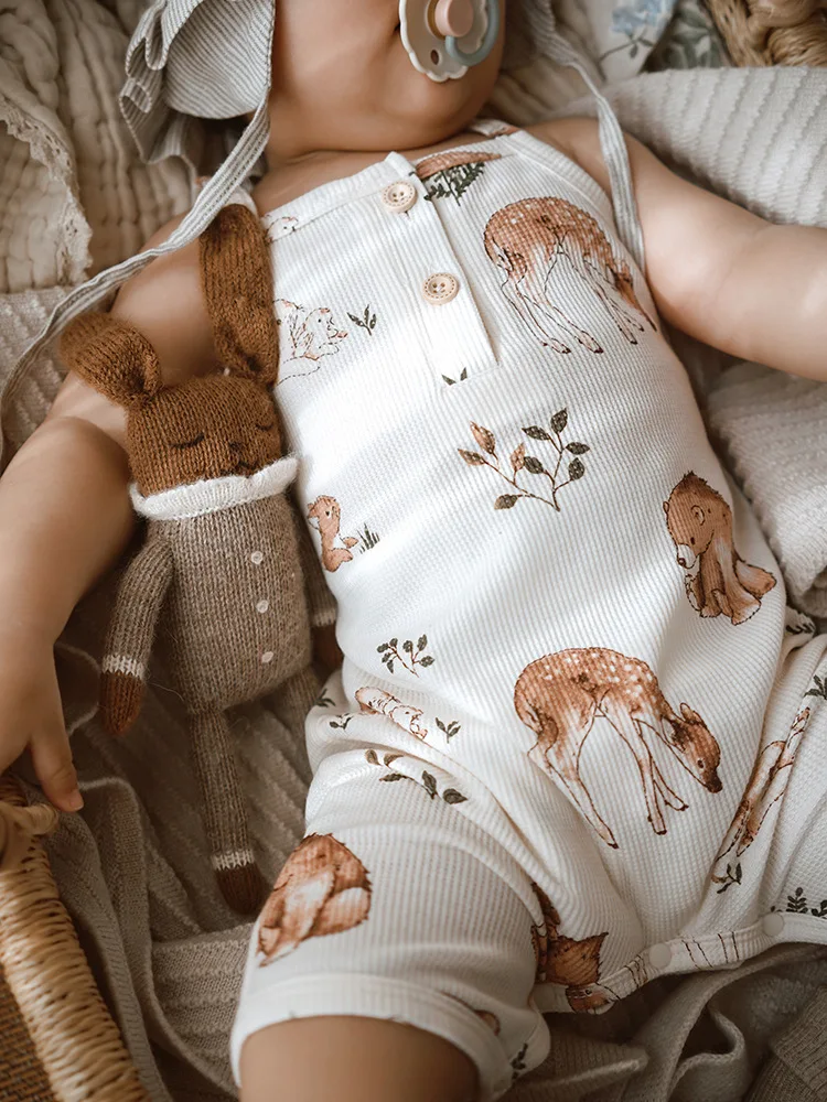 Pelele tipo camisola de verano Milangel con estampado animal