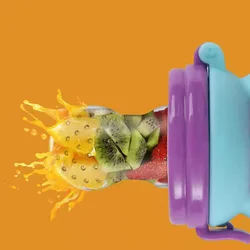 Set mordedor y alimentador de fruta para bebés sin BPA