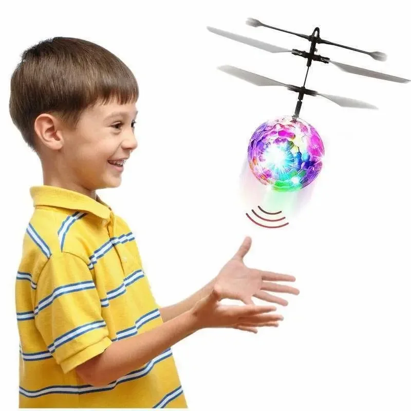 Bola voladora LED con control gestual para niños - Juguete brillante interactivo
