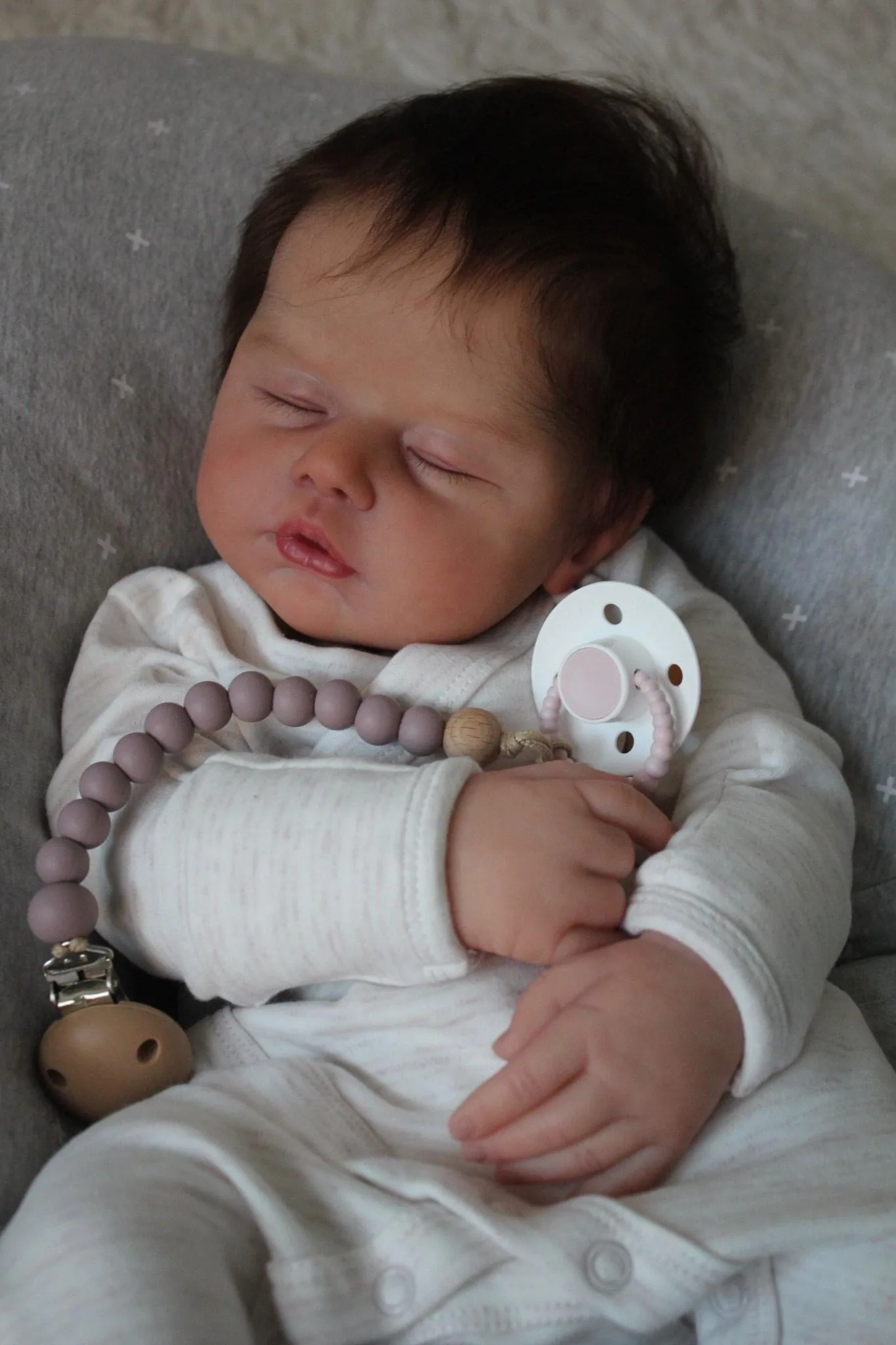 NPK 19 Muñeca Reborn bebé durmiendo con piel 3D y venas visibles - imagen 2