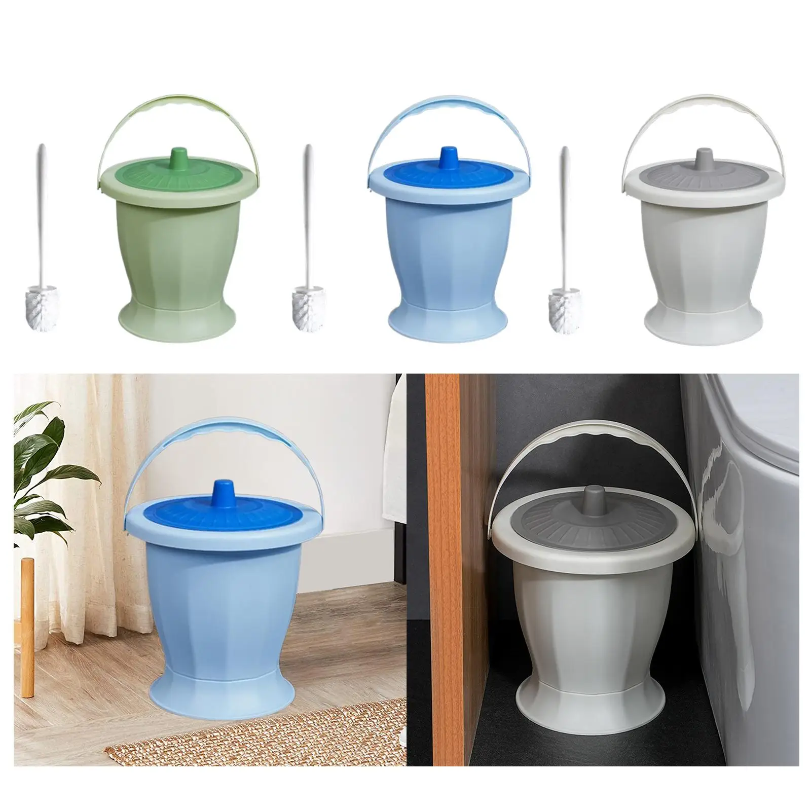 Spittoon Chamber Bucket Bedpan Potty Urinal Bottle for Bedroom Child Elderly