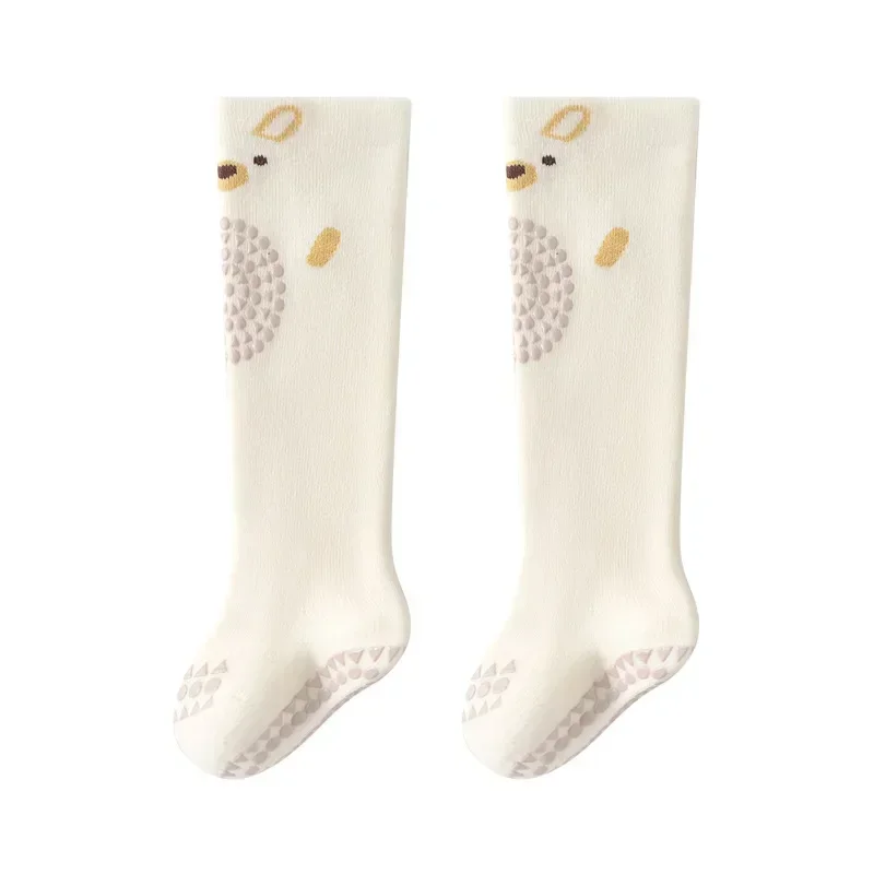 1 par de medias para bebé, calcetín para niño y niña, bonito oso de dibujos animados, calcetín antideslizante para suelo, Otoño Invierno, calcetín interior para recién nacido - imagen 5